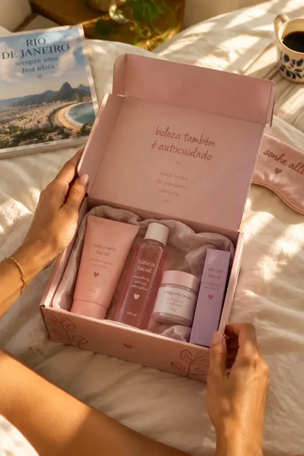 Unboxing de produtos de beleza